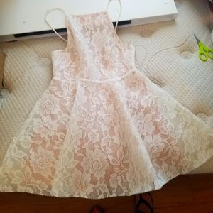 Blush lace dress